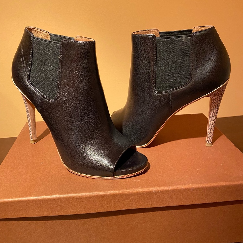 Coach Peep Toe Booties
